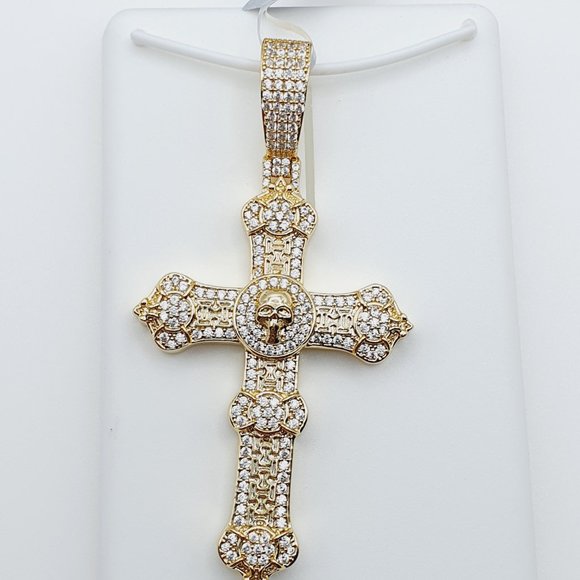 "14K Gold Plated Cubic Zircon Pendant, INUS1BR194 - Picture 4 of 9